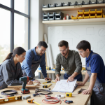 Illustration réaliste sur Apprendre le bricolage en toute sécurité avec des cours structurés