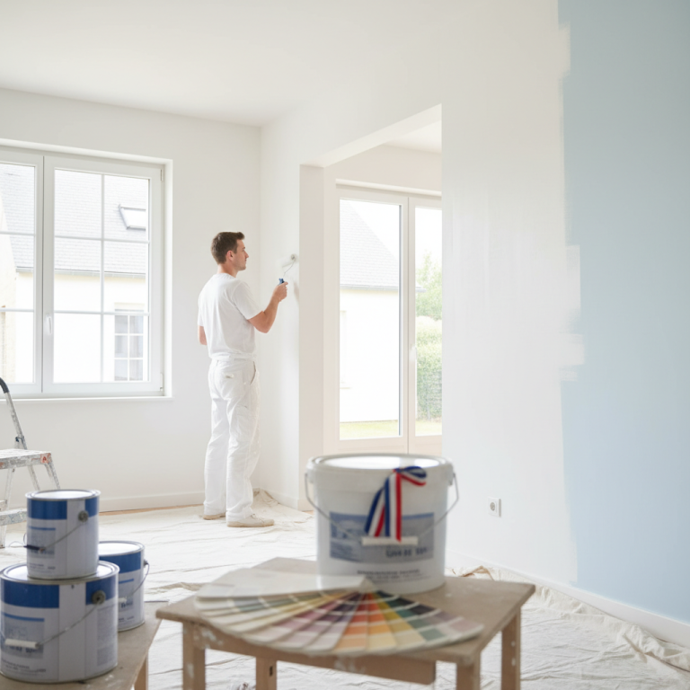 Illustration réaliste sur Maestria Peinture : Qualité Française pour Vos Projets Intérieurs et Façades