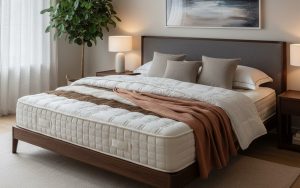 Matelas Treca de la gamme Prestige dans une chambre moderne et élégante.
