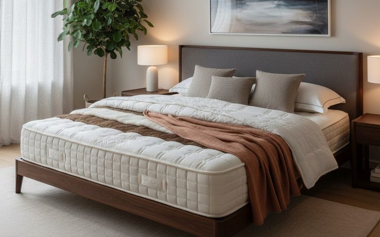 Matelas Treca de la gamme Prestige dans une chambre moderne et élégante.